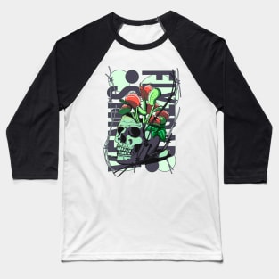 Venus flytrap in a skull Baseball T-Shirt